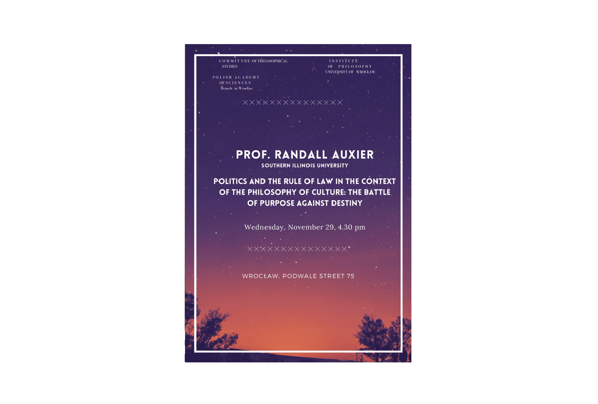 The lecture of prof. Randall Auxier one of the series "Introduction to the Philosophy of Symbolic Forms"